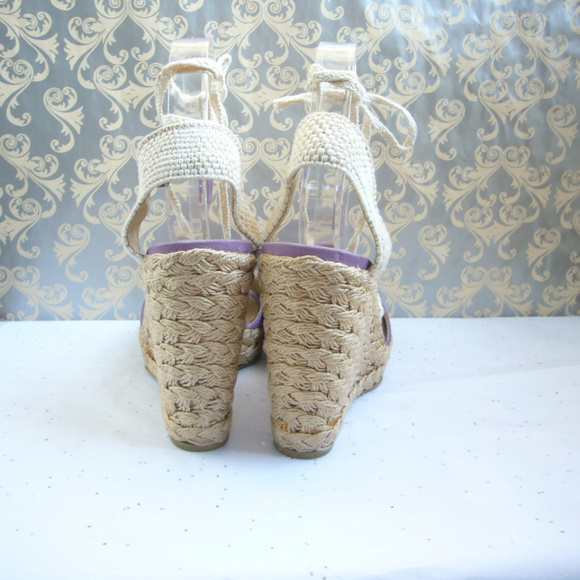 Stuart Weitzman Fez Lilac Espadrille Sandal - 9.5 - Picture 7 of 8